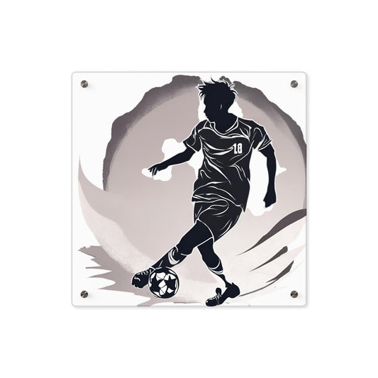 Soccer Player - Acrylic Wall Art Panel